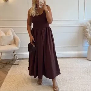 ASOS | Dresses | Nobodys Child Brown Midi Dress 4 | Poshmark